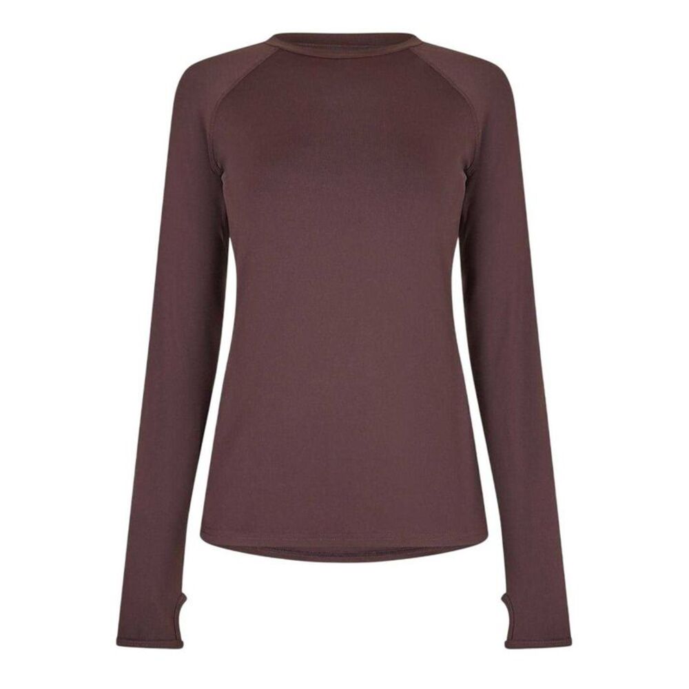 USA Pro Womens/Ladies Long-Sleeved Top / Espresso